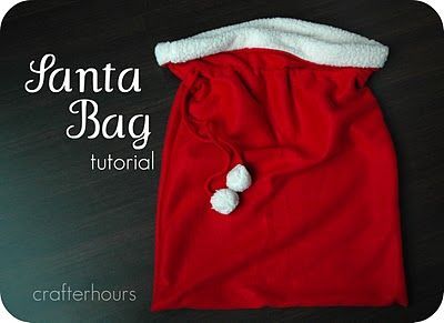 Santa Bag Santa Bags Pattern, Santa Sacks Diy, Santa Toys, Diy Santa, Santa Bags, Sewing Tutorials Free, Santa Sack, Toy Bags, Santa Gifts