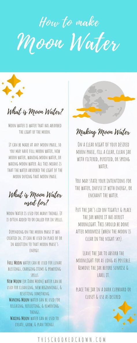 Make Moon Water, Full Moon Water, Full Moon Spells, New Moon Phase, Witches Broom, Witchy Tips, Moon Spells, Moon Water, Moon Journal