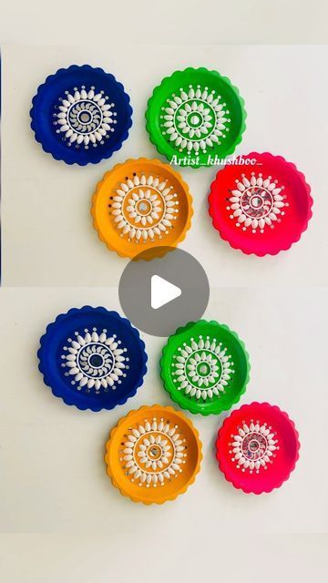 Disposable Plates Diy Craft Ideas, Ganesha Decoration, Wishes Song, Gauri Ganpati, Pista Shell Crafts, Diwali 2024, Simple Origami, Wall Hanging Ideas, Birthday Party At Home