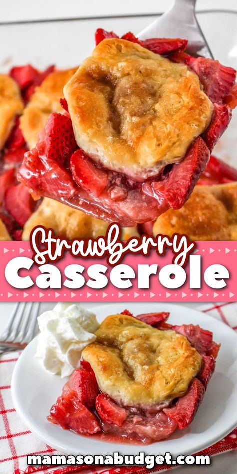 Can Strawberry Pie Filling Recipe, Canned Strawberry Pie Filling Recipe, Strawberry Pie Filling Desserts, Recipes With Frozen Strawberries, Strawberry Casserole, Recipes Using Fresh Strawberries, Stawberry Pie, Homemade Strawberry Pie Filling, Homemade Strawberry Pie