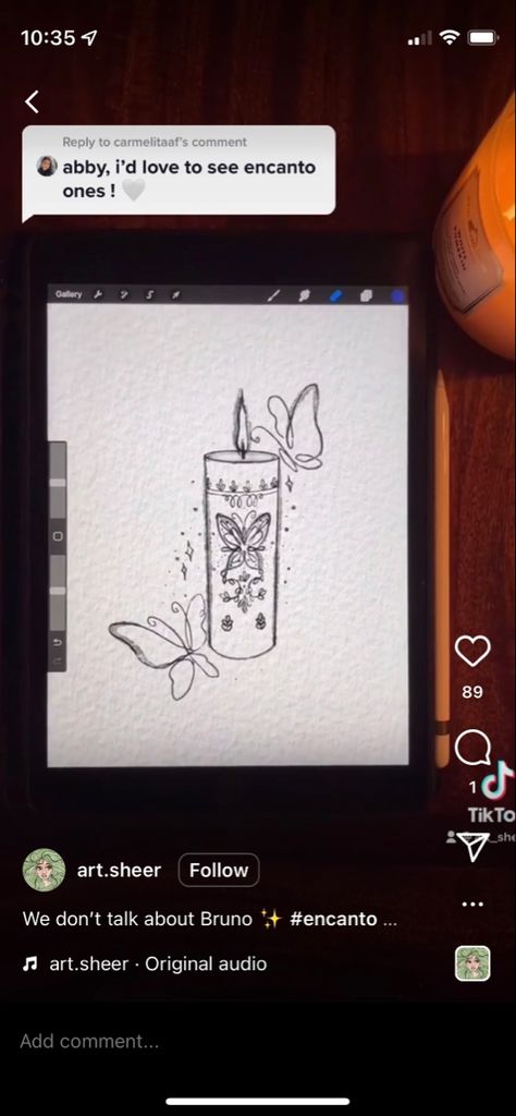 Encanto Tattoo, Disney Minimalist, Tattoo Disney, Sound C, Dont Talk, Tattoos Inspo, Candle Tattoo, Finger Tats, Disney Tattoo