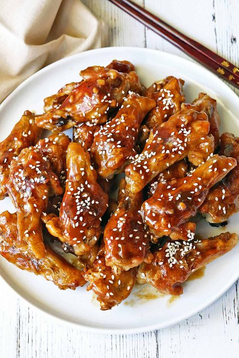 Teriyaki Chicken Wings - Healthy Recipes Blog Chicken Wings Teriyaki, Wings Teriyaki, Keto Teriyaki Chicken, Baked Teriyaki Chicken Wings, Sugar Free Teriyaki Sauce, Keto Teriyaki, Teriyaki Wings, Teriyaki Chicken Wings, Baked Chicken Wings Oven