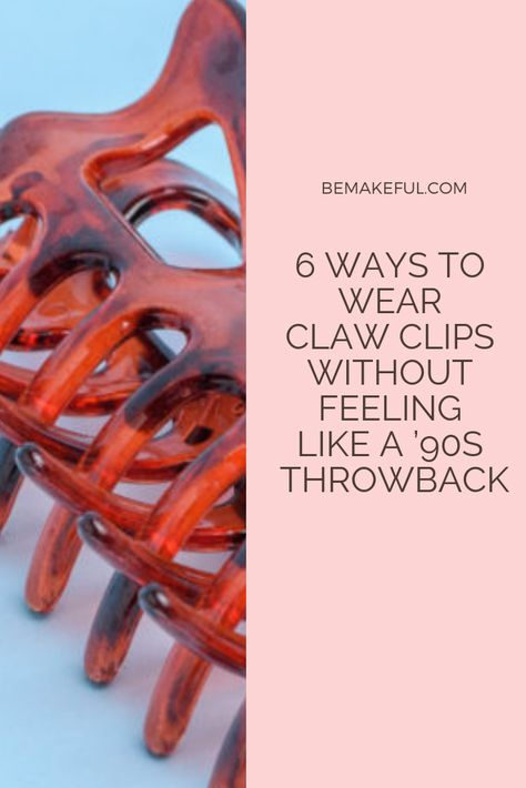 6 Ways to Wear Claw Clips Without Feeling Like a ’90s Throwback. Ready to bring back this elementary-school staple back into your beauty rotation? Here are some of our favourite takes on how to wear this hair accessory today. Ways To Wear Claw Clips, How To Organize Hair Claw Clips, Ways To Clip Your Hair Back, Ways To Wear Hair Clips, Ways To Wear A Claw Clip, How To Wear Hair Claw Clips, Ways To Wear Claw Clips In Hair, How To Wear Claw Clips, How To Wear A Hair Claw Clip