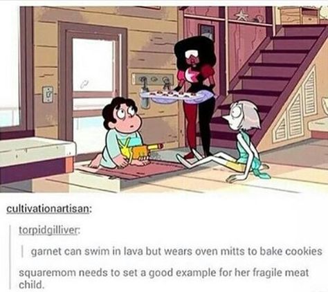 Funny Steven Universe Tumblr Post Giant Woman, Cristal Gems, Steven Uni, Steven Universe Memes, Heart Throb, Space Rocks, Steven Universe Funny, Steven Universe Characters, Steven Universe Comic