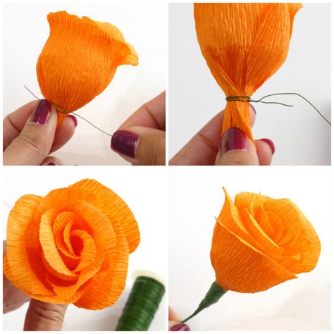 Paper Autumn Flowers | 26 Absolutely Stunning Paper Flower DIYs Giant Paper Roses, Paper Flower Centerpieces, Crepe Paper Roses, Săpunuri Handmade, Tissue Flowers, Rose Paper, Paper Peonies, How To Make Paper Flowers, Paper Diy