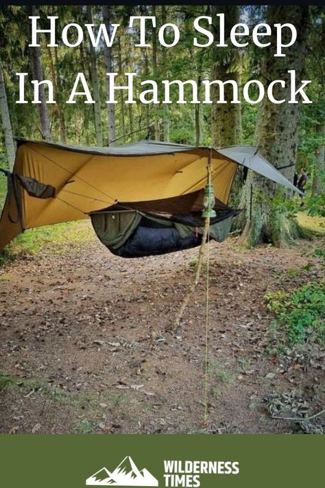 Once you've read these tips on how to sleep in a hammock, you'll sleep so comfortably that you'll never want to go back to tent camping ever again. Camping Hammock Tent, Rv Travel Trailers, Travel Trailer Camping, How To Sleep, Hammock Tent, Hammock Camping, Rv Travel, Camping Survival, Camping Trailer