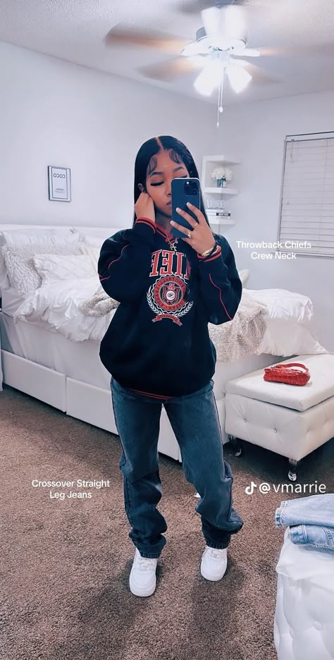 Black Air Forces Outfits, Outfit Ideas With Air Force Ones, Outfits With Air Forces, Forces Outfit, Teen Swag Outfits, Swag Outfits For Girls, Cute Comfy Outfits, Simple Trendy Outfits