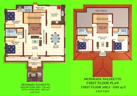 Now thats a design Naalukettu House Plan, Nalukettu Houses Kerala Plan, Naalukettu House, Nalukettu Houses Kerala, Living Room Design Blue, Beautiful Houses Exterior, Kerala Traditional House, Kerala Architecture, Houses Exterior