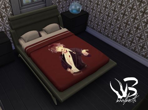 Baalberith-chan's Diabolik lovers double bed Sims Community, Diabolik Lovers, Diabolik, Double Bed, The Sims Resource, Sims Resource, Double Beds, The Sims, Sims 4