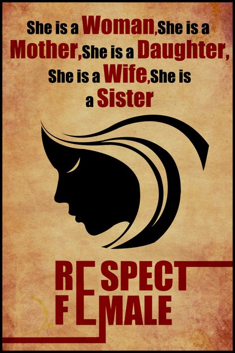 Respect Female - Poster Design by Abhishek Aggarwal  a.k.a AbhiKreationz, via Behance International Womens Day Quotes, Respect Girls, Happy Woman Day, Awareness Poster, Respect Women, Happy Children's Day, Poster Drawing, Women Motivation, Girl Posters