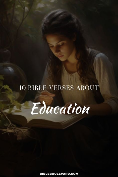 10 Bible Verses About Education Bible Verse About Education, Importance Of Education, Best Bible Verses, Bible Versions, Bible Notes, Knowledge And Wisdom, Scripture Verses, Bible Study, Acting