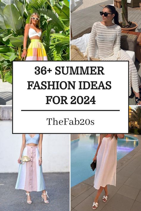 Looking for stunning summer fashion ideas? These trendy summer fashion 2024 ideas are TOO good.. We've collected some of the best summer styles here Europe Travel Outfits Summer, Summer Fashion Ideas, Outfits For Short Women, Outfit Ideas For Summer, Summer Dress Trends, Hot Summer Outfits, Fall Trends Outfits, Summer Trends Outfits, Summer Shorts Outfits