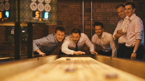 Play Shuffleboard at BOX Deansgate | BOX Shuffle Board, Shuffleboard Table, Mood Images, Bowling, Board Games