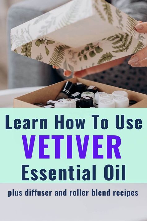 vetiver essential oil blend recipes Veviter Essential Oil Benefits, Vetiver Essential Oil Blends, Vetiver Benefits, Vetiver Diffuser Blends, Essential Oil Sprays Diy, Vetiver Essential Oil Uses, Doterra Vetiver, Revive Essential Oil, Anti Aging Oil Blend