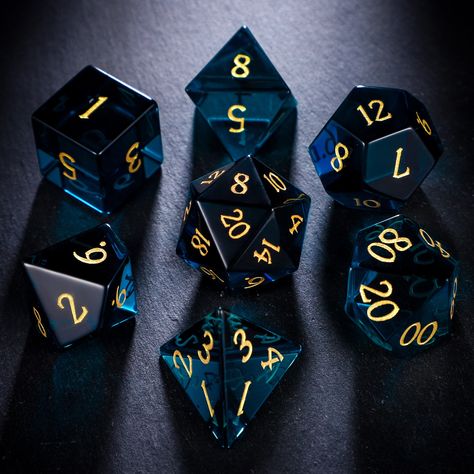 Goblin Brain, Cool Dnd Dice, Wooden Dice, Dragon Dies, Dungeons And Dragons Dice, Dice Box, Dnd Dice, Dice Set, Blue Zircon