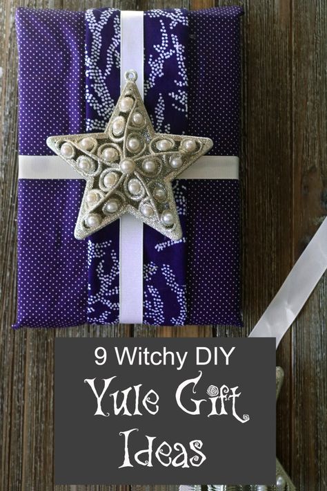 9 DIY Witchy Yule Gift Ideas - Moody Moons Witchcraft Crafts Projects, Diy Winter Solstice Gifts, Yule Gifts For Kids, Yule Handmade Gifts, Witchy Handmade Gifts, Diy Witch Gifts Ideas, Yule Gift Basket, Pagan Gifts Diy, Witchy Yule Gifts