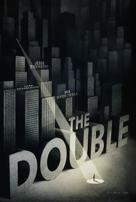 The Double Movie Poster The Double 2013, Richard Ayoade, Poster Competition, Empire Design, Poster Project, Best Movie Posters, 타이포그래피 포스터 디자인, I Love Cinema, Movie Posters Design