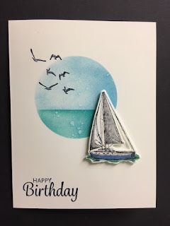 Boat Card, Nautical Cards, Masculine Birthday Cards, Boy Cards, Creative Corner, Birthday Cards For Men, Birthday Cards Diy, Stamping Up Cards, Male Cards