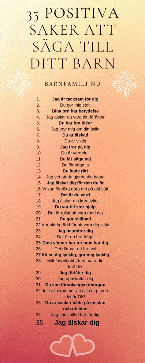 35 Positiva saker att säga till dina barn | Barnfamilj.nu Learn Swedish, Swedish Language, Important Quotes, Good Advice, Kids And Parenting, Life Lessons, Wise Words, Sake, Words Of Wisdom