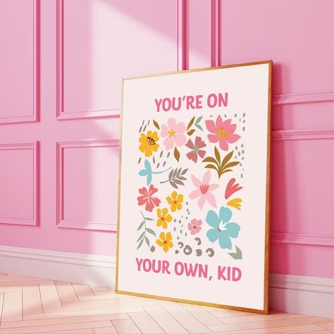 Taylor Swift Poster-you're on Your Own Kid Print-taylor Swiftie Merch-taylor Swift Decor-taylor Swift Lyric Poster-taylor Swift Quote Print - Etsy Australia Lover Room Taylor Swift, Taylor Swift Quotes Lyrics, Taylor Swift Wall Decor, Taylor Swift Lyric Art, Taylor Swift Decor, Taylor Swift Wall Art, You're On Your Own Kid, Lyrics On Canvas, Personal Office