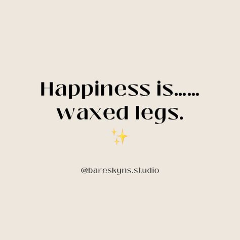 If your tired of shaving them hairs on your leg, just book a leg wax. Last up to 4-6 weeks✨ better than a shave 🙂‍↕️ Wax Specialist, Waxing Legs, Wax Room, Esthetician Inspiration, Wax Studio, Spa Life, Facial Waxing, Oh Honey, Subtle Tattoos