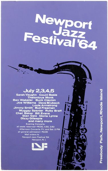 Lot Detail - Chet Baker 1964 Newport Jazz Festival Concert Poster Classical Music Poster, Newport Jazz Festival, Dave Brubeck, Chet Baker, Jazz Concert, Music Concert Posters, Coffee Music, Jazz Poster, Jazz Art