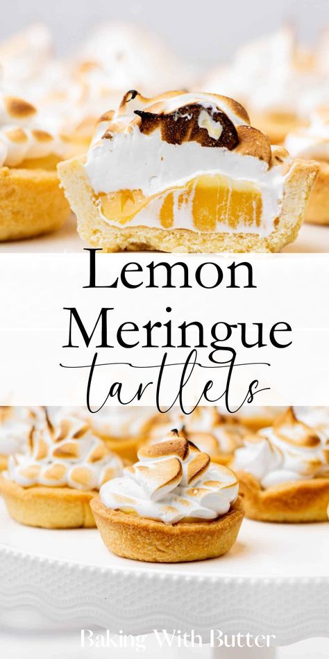 Lemon Meringue Tarts Mini, Mini Lemon Meringue Tarts, Work Desserts, Lime Tartlets, Lemon Meringue Tartlets, Lemon Meringue Tarts, Moist Lemon Pound Cake, Clubhouse Ideas, Mini Lemon Meringue Pies