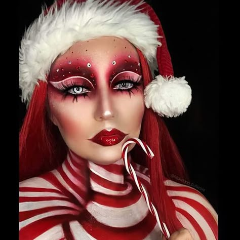 Christmas Makeup Looks, Xmas Makeup, Christmas Eyeshadow, Christmas Eye Makeup, Christmas Makeup Look, Holiday Makeup Looks, Lash Business, Face Art Makeup, Luxury Lashes