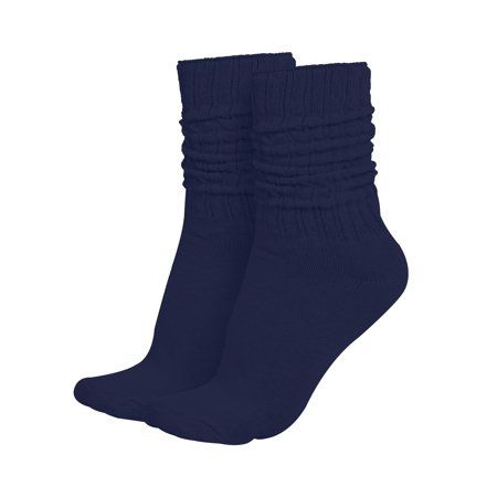 Navy Socks, Socks Aesthetic, Slouch Socks, Navy Outfit, Blue Socks, Cozy Chic, Cute Pajamas, Cotton Blend, Socks