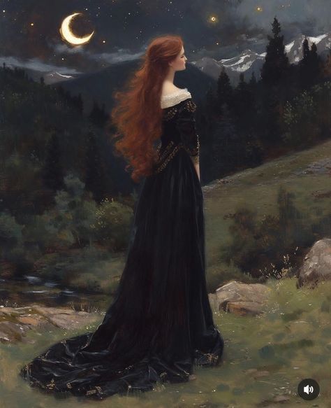 Feminine Art, Goddess Art, Witch Art, Witch Aesthetic, Fantasy Aesthetic, Romantic Art, Ethereal Art, Dreamy Art, Classical Art