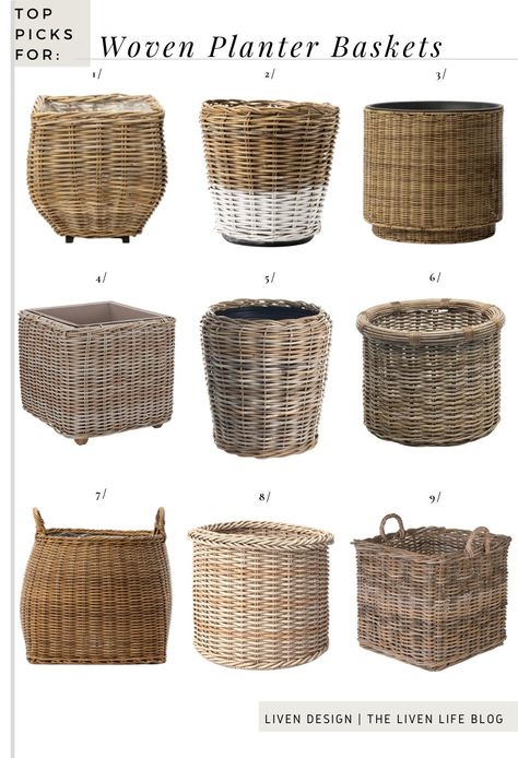 Woven Planter, Porch Planter, Rattan Planters, Planter Outdoor, Porch Planters, Wicker Planter, Planter Basket, Planter Indoor, Basket Planters