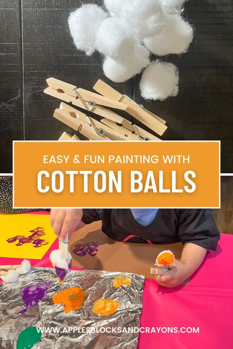 If you’re looking for ways to change up your regular painting, try cotton ball painting! This is a new and exciting way to paint that your kids will love. This is a great activity for critical thinking, fine motor development, and creativity. Cotton Ball Activities, Cotton Ball Painting, Ball Activities, Ball Painting, Fine Motor Development, Motor Development, Cotton Balls, Cotton Ball, Toddler Crafts