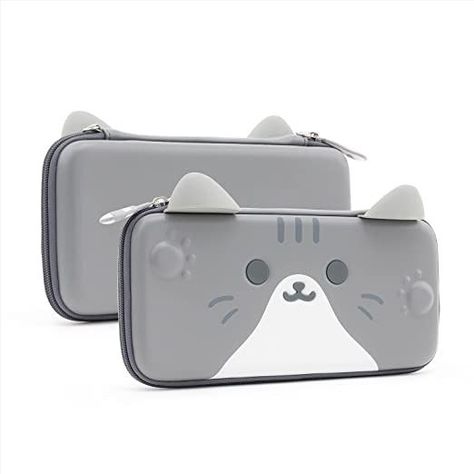 Gatto Carino, Nintendo Switch Case, Cats Case, Nintendo Switch Accessories, Neko Cat, Grey Bag, Cover Gray, Kawaii Cat, Mario Kart