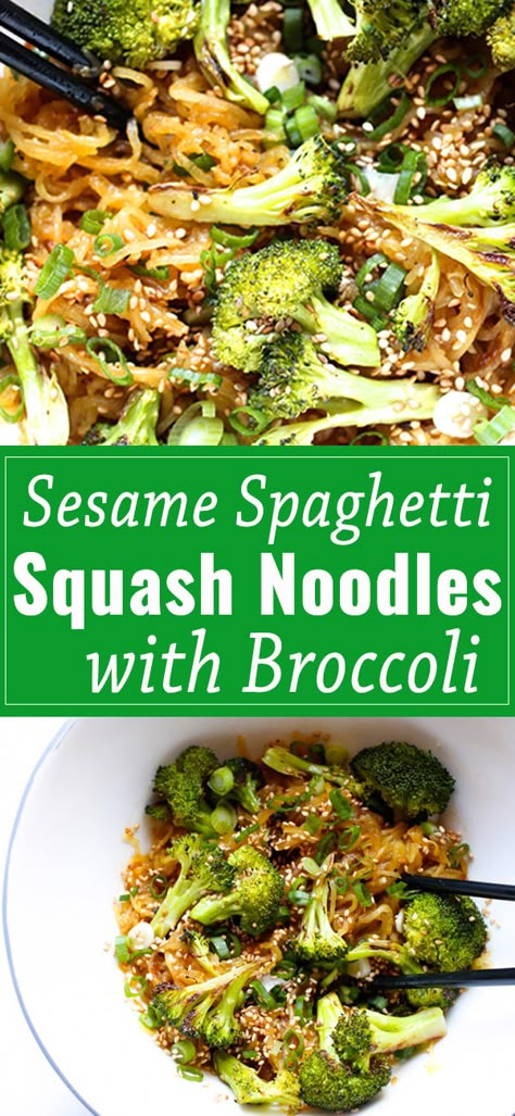 Noodles With Broccoli, Best Spaghetti Squash Recipes, Healthy Squash Recipes, Spaghetti Squash Recipes Easy, Spaghetti Squash Noodles, Pasta Homemade, Squash Noodles, Squash Pasta, Homemade Noodles