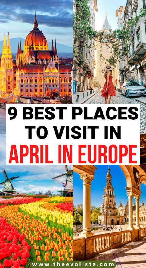 April Travel Destinations, Europe In April, Tokyo Places, Europe In September, Spring Europe, April Travel, April Vacation, European Spring, European Beach