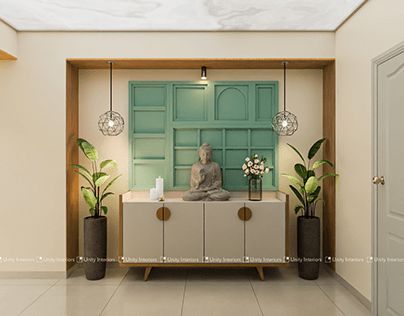 Foyer Console Design, Console Unit Design Modern, Contemporary Entrance Foyer Design, Lobby Mandir Design, Foyer Unit, Foyer Area Design Entrance, Mandir In Lobby Area, House Entrance Ideas Indian Apartment, Contemporary Foyer Design