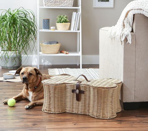 Cute Dog Toy Basket - Blogs & Forums Cute Dog Toys, Felted Basket, Dog Toy Basket, Toy Storage Baskets, Toy Basket, Stuffed Animal Storage, Large Baskets, Storage Bin, Pet Mat