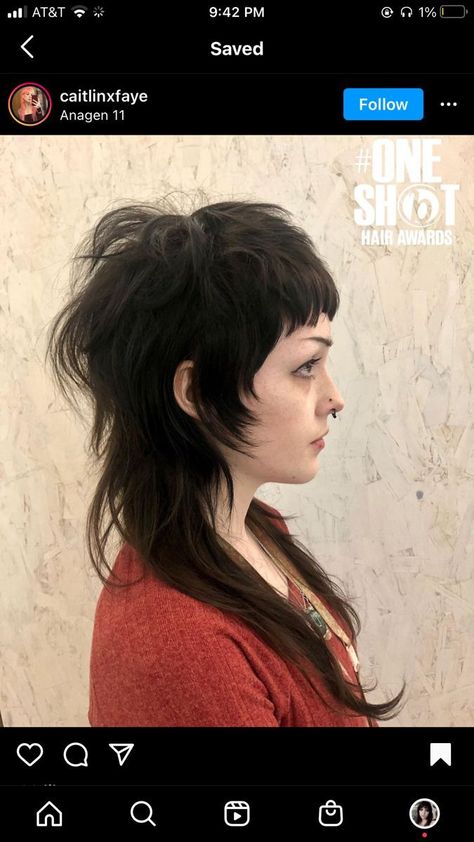 Mullet Haircut Long, Female Haircut, Punky Hair, Hair Mullet, Mullet Haircut, Goth Hair, Hair Inspiration Short, Punk Hair, Shot Hair Styles