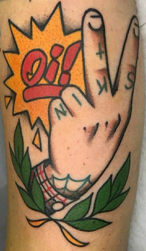 Leftist Tattoo, Skinhead Tattoos, Skinhead Reggae, Skinhead Fashion, Tattoos Inspiration, Elbow Tattoos, Traditional Tattoo Flash, American Traditional, Old School Tattoo