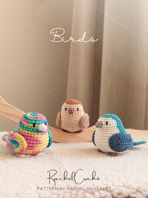 Crochet Bird Wings Free Pattern, Crochet Bird Free Pattern, Bird Crochet Pattern Free, Crochet Sparrow, Bird Amigurumi Free Pattern, Sparrow Crochet, Crocheted Birds, Novelty Crochet, Amigurumi Birds