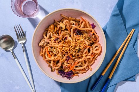 Share me on Pinterest Pork Udon, Pescatarian Meal Plan, Hellofresh Vegetarian, Miso Pork, Udon Stir Fry, Ginger Miso, Hello Fresh Recipes, Student Recipes, Family Meal Planning