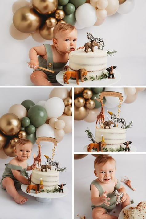 10 Creative Smash Cake Ideas for 1st Birthday Celebration 9 Simple First Birthday Cake, Cake Ideas For 1st Birthday, Simple Cake Smash, First Birthday Theme Boy, Ideas For 1st Birthday, Baby Minimalist, Creative Cake Designs, Themed Cake Smash, Simple First Birthday