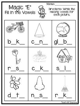 Short Vowel Worksheets - A E I O U By Lily B Creations 9B7 March Kindergarten Worksheets, Middle Sounds Worksheet, Phonics Cvc Words, Short Vowel Worksheets, Spanish Teacher Resources, Preschool Phonics, Phonics Cvc, Ela Worksheets, Beginning Sounds Worksheets