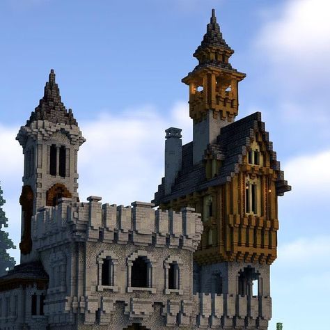 MrMattRanger | Minecraft Builder on Instagram: "Medieval Minecraft Castle —————————————- Built with @dezd.lys ————————————————————— Shaders: Complimentary Build Downloads: Link in Bio ————————————————————— #minecraft #minecraftbuilds #minecraftbuild #mcpe #minecraftideas #minecraftidea #minecraftdesigns #minecraftinspiration #minecrafttips #minecraftinspiration #minecrafthowto #minecrafttutorial #minecraftcastle #minecraftmedieval #minecraftmedievalcastle #minecraftmedievalbuild" Medieval Minecraft Castle Builds, Minecraft Castle Roof Design, Minecraft Midevil Castle Ideas, Minecraft Castle Bridge, Minecraft Building Ideas Castle, Medival Minecraft Ideas, Minecraft Miner House, Cool Medieval Minecraft Builds, Medieval Minecraft Ideas