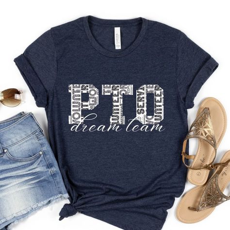 PTO Dream Team T-shirt, Parent Volunteers Shirts, School Spirit, Room Parent T, Board Members Shirts, PTA Shirt, School Shirt, PTO Gift - Etsy Pta Board, Pta Shirts, Room Mom Ideas, Volunteer Shirt, Room Parent, Parent Volunteers, Parents Room, Room Mom, Mom Ideas