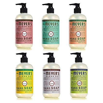 Amazon.com : Mrs. Meyers Clean Day Liquid Hand Soap 6 Scent Variety Pack, 12.5 oz Each (6 CT) : Beauty Meyers Soap, Lavender Hand Soap, Mrs Meyers, Cleaning Day, Liquid Hand Soap, Lemon Verbena, Lemon Lavender, Special Recipes, Aloe Vera Gel