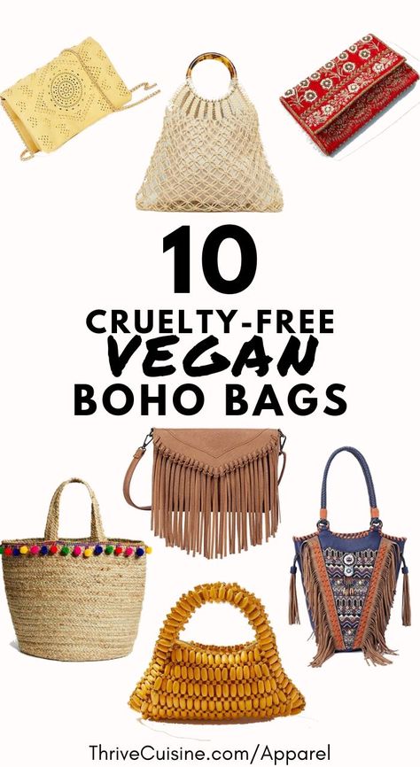 In the market for a cruelty-free faux leather vegan boho bag? Then you've come to the right spot. In this post, we've carefully selected 10 options (from various human-made materials) that will complete your look. Vegan Purses And Handbags, Vegan Outfits, Vegan Lifestyle Inspiration, Vegan Purses, Farmers Market Bag, Vegan Handbags, Vegan Clothing, Vegan Leather Bag, Boho Bags