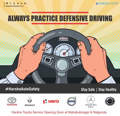 Always stay alert sensing the impending dangers on the road. Practice defensive driving and limit yourself to safer speeds to avoid accidents. Remember that your loved ones are waiting for you back home. #HarshaAuto #HarshaAutoSafety #SafeDriving #SafeDrive #FollowTrafficRules Mercedes Bus, Defensive Driving, Learning To Drive, Car Hacks, Drive Safe, January 10, Car Safety, Waiting For You, How To Stay Healthy