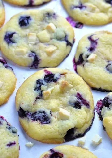 Best Ever Blueberry Cookies RECIPE Digital Download Printable - Etsy Strawberry Cream Cheese Cookies, Blueberry Cookies Recipes, Blueberry Cookies, Blueberry Recipes, Culinary Skills, Fall Baking, Eat Dessert First, Strawberries And Cream, Frosting Recipes