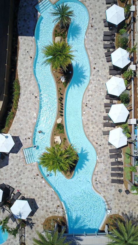 Resort Pool Design, Pool Design Modern, Lazy River Pool, Cheap Pool, Hotel Swimming Pool, Diy Swimming Pool, Lazy River, Pool Picture, Luxury Pools